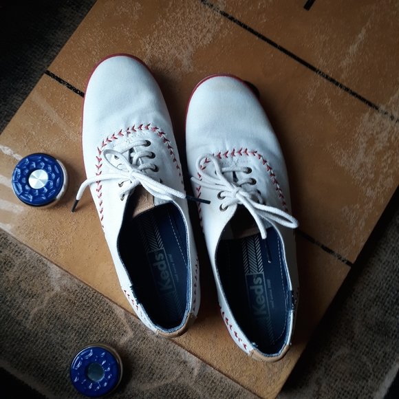 keds leather baseball stitch shoes